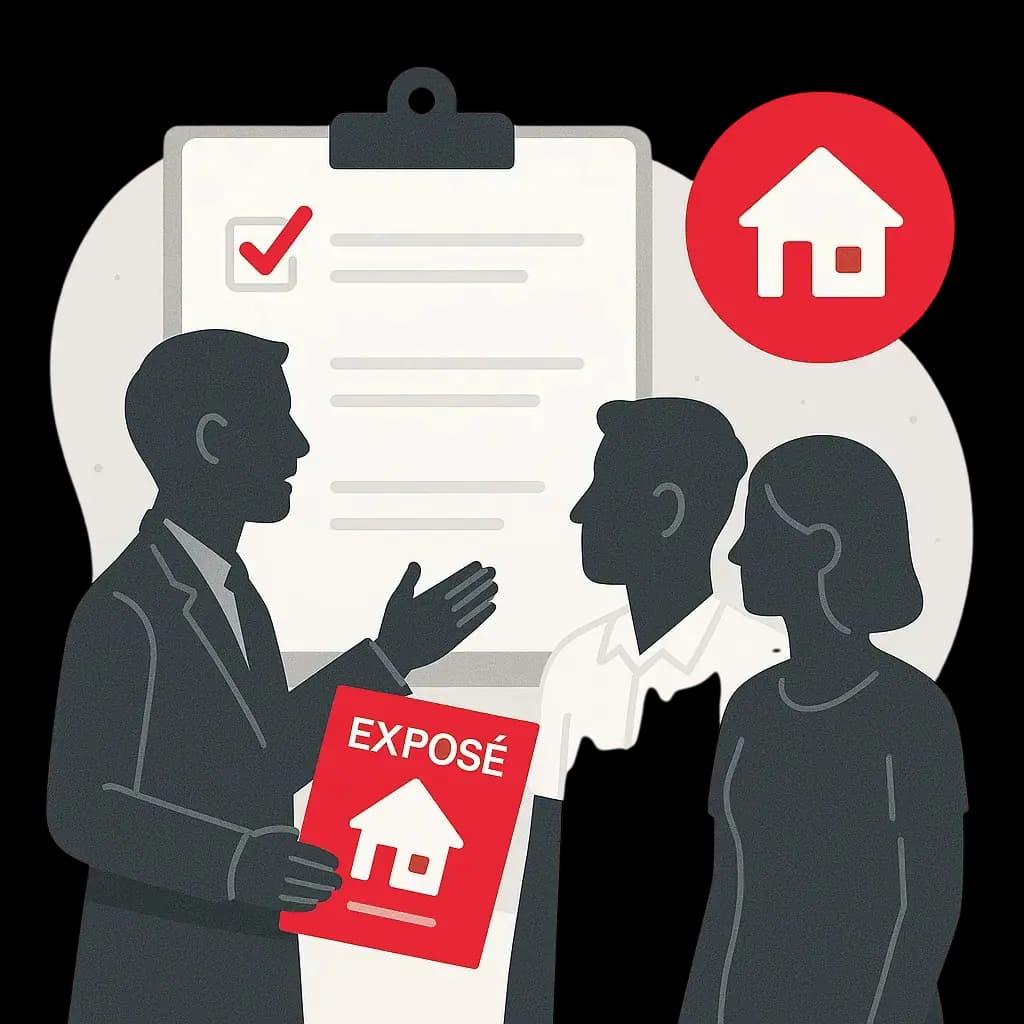 Illustration der hochwertigen Vermarktung